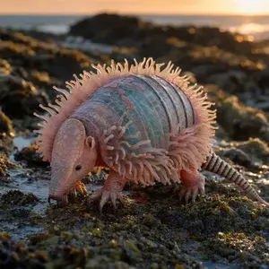 Armadillo + Sea anemone